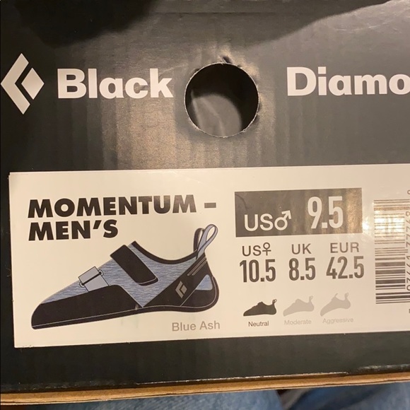 Black Diamond Momentum- Men’s 9.5 climbing shoes - Picture 6 of 6